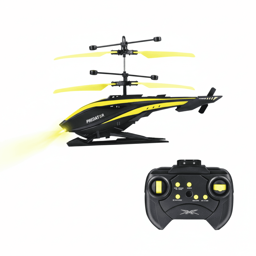 2-Channel R/C Helicopter with USB – Yellow for kids in Kuwait